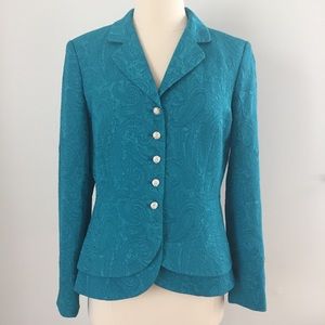 John Meyer Blazer Suit Jacket Peplum Hem